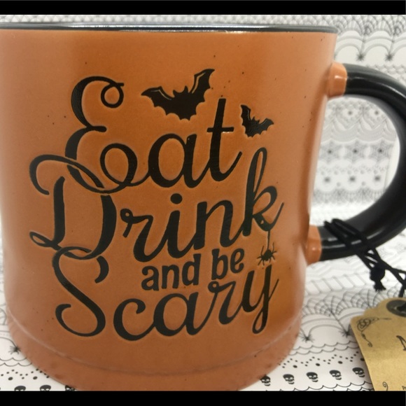 Halloween Eat Drink and be Scary Mug Burnt Orange - Picture 5 of 6
